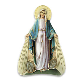 Virgen Milagrosa Imán de resina 8x5 cm