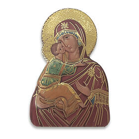 Magnet of Our Lady of Tenderness, resin, 3x2 in
