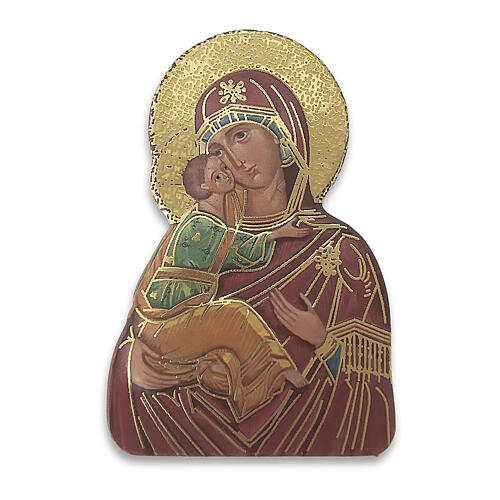 Our Lady of Tenderness magnet in resin 7x5cm 1