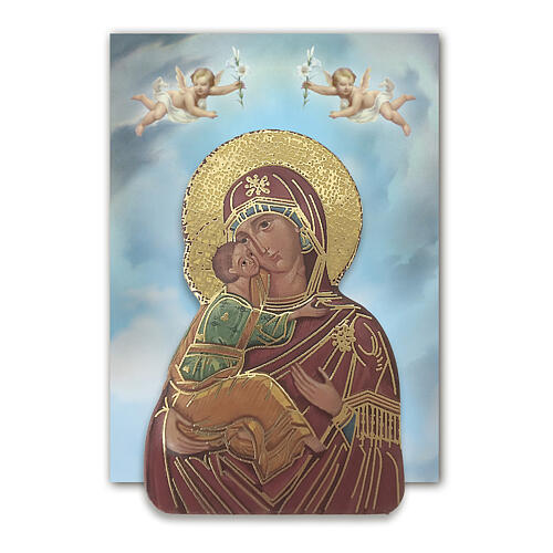 Our Lady of Tenderness magnet in resin 7x5cm 2