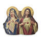 Three-dimensional bas-relief Immaculate Hearts in resin 6x7cm s1