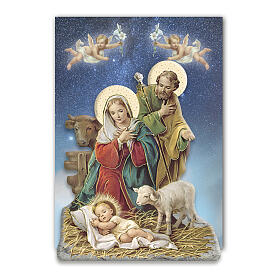Tridimensional magnet with Nativity and animals 3x2.5 in