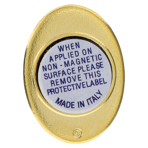 Carlo Acutis Magnet in Bicolor Zamak, 40x30 mm 2