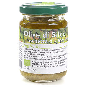 Huile d'olive et des huiles aromatiques: Bruschetta d'olives vertes Monastère Siloe 135g