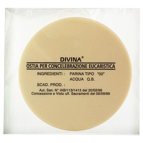 Ostie pane concelebrazione 5 pz. diam. 16 cm 1