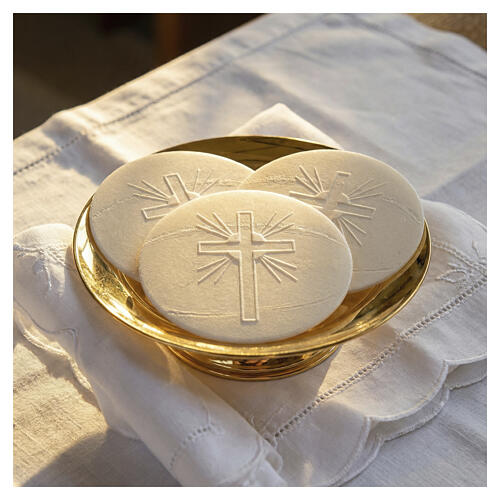 Large Communion Hosts with Cross and Rays, 160 mm, 5 pcs 2