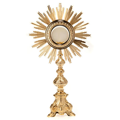 Baroque Monstrance in gold-plated bronze 2