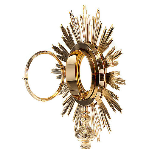 Baroque Monstrance in gold-plated bronze 5