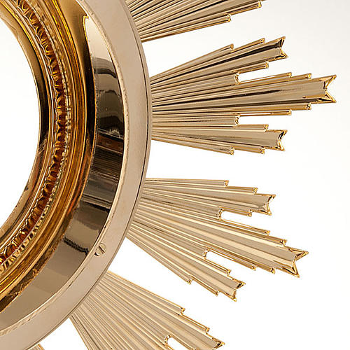 Baroque Monstrance in gold-plated bronze 6