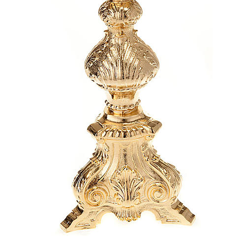 Ostensório barroco bronze dourado 7