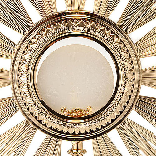 Baroque Monstrance in gold-plated bronze 4