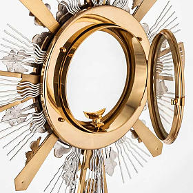 Monstrance for concelebration host grapes decoration s6