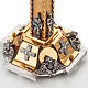 Monstrance for concelebration host grapes decoration s4