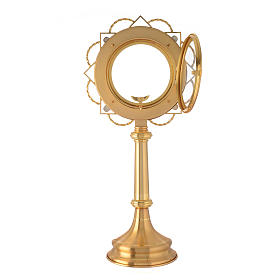 Monstrance ostensorium silvery crosses s4