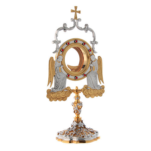 Monstrance with stones and angels 3