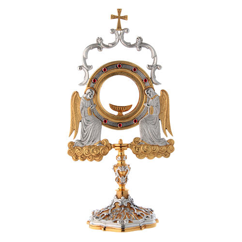Monstrance with stones and angels 1