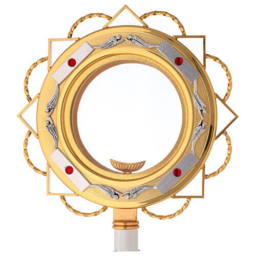 Gold-plated Monstrance with silver inserts 2