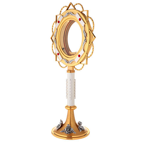 Gold-plated Monstrance with silver inserts 4