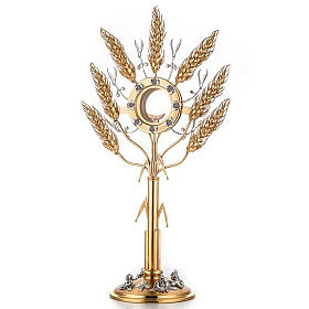 Monstrance with golden ears of wheat
