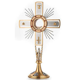 Monstrance, cross and Mary s1