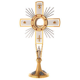 Ostensorio cruz y Virgen