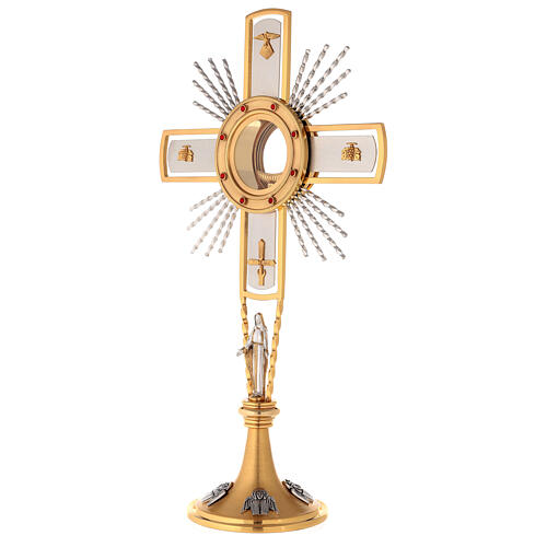 Ostensorio cruz y Virgen 4