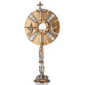 Custódias, Ostensórios, Relicários em Metal: Ostensório Maria e anjos