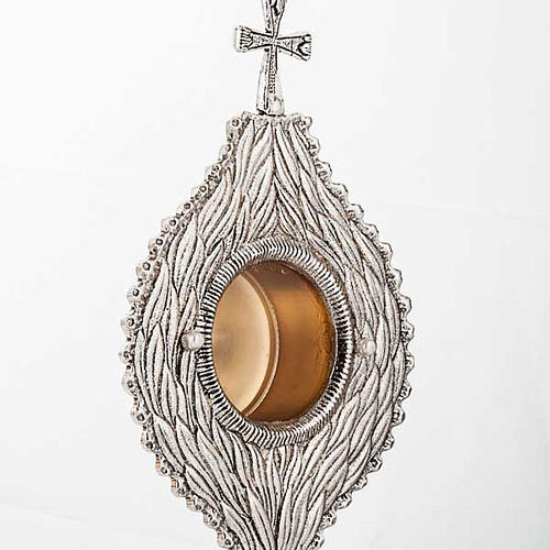 Reliquary. Shrine with leafs and cross 4