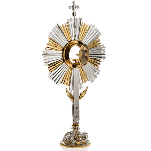 Monstrance for celebration host decorated with angels 6