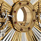 Monstrance for celebration host decorated with angels s3