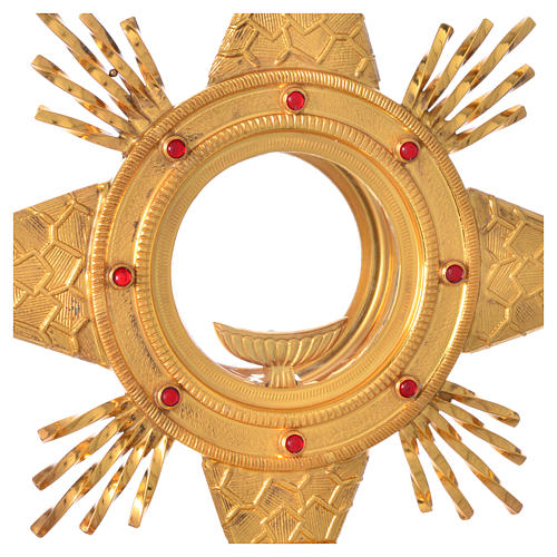 Monstrance for celebration host, with rays and cross 5