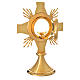 Monstrance for celebration host, with rays and cross s3