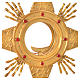 Monstrance for celebration host, with rays and cross s5