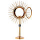 Monstrance glass display with rays, brass s6