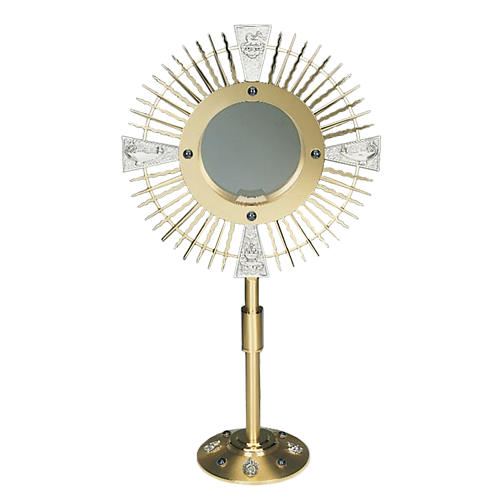 Monstrance 4 evangelists, loaves and fish, lamb and fire 1