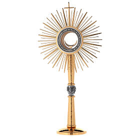 Ostensorio ottone dorato lucido