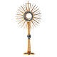 Monstrance, polished gold-plated brass s1