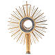 Monstrance, polished gold-plated brass s3