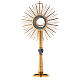 Monstrance, polished gold-plated brass s5