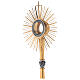 Monstrance, polished gold-plated brass s6