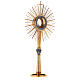 Monstrance, polished gold-plated brass s7