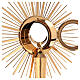 Monstrance, polished gold-plated brass s8