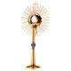 Monstrance, polished gold-plated brass s11