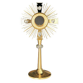 Monstrance, The Four Evangelists, gold-plated brass
