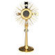 Monstrance, The Four Evangelists, gold-plated brass s1