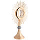 Monstrance, rippled gold-plated brass s5