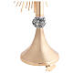 Ostensorio ottone dorato increspato s7