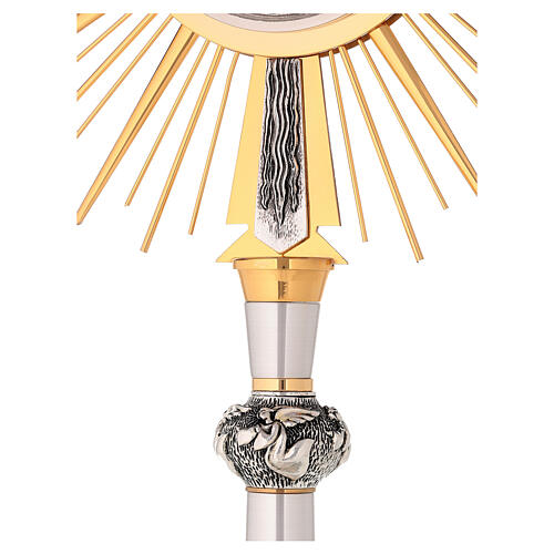 Ostensorio in ottone argentato angeli 4