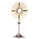 Ostensorio in ottone argentato angeli s1