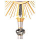 Ostensorio in ottone argentato angeli s4